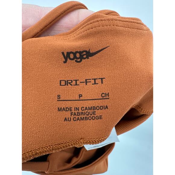 Nike Yoga Dri-Fit Luxe One Piece Jumpsuit DX1725-246 Orange Clay Size XS - Picture 7 of 9